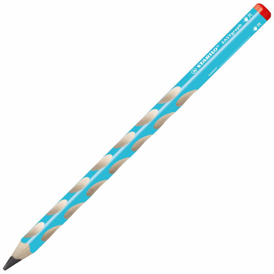 STABILO Bleistift EASYgraph HB -dick- rechts hellblau