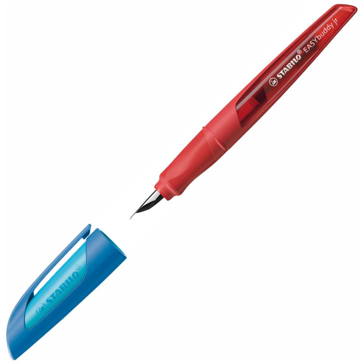 STABILO Füllhalter EASYbuddy jr M rot (Kappe blau)