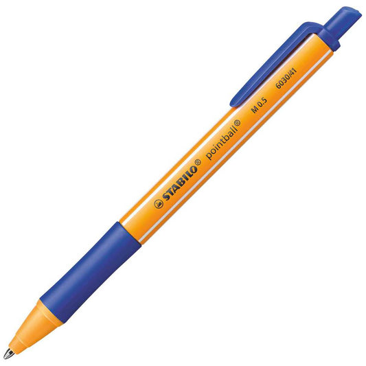 STABILO Kugelschreiber pointball 6030/36 0,5mm Druckmechanik blau