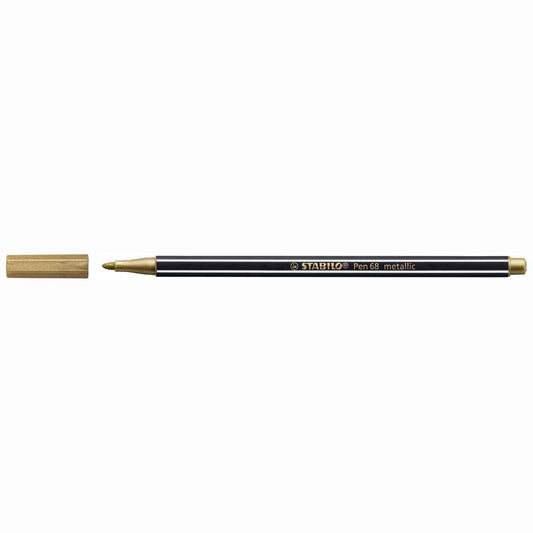 STABILO Fasermaler Pen 68/810 1-2mm metallic gold