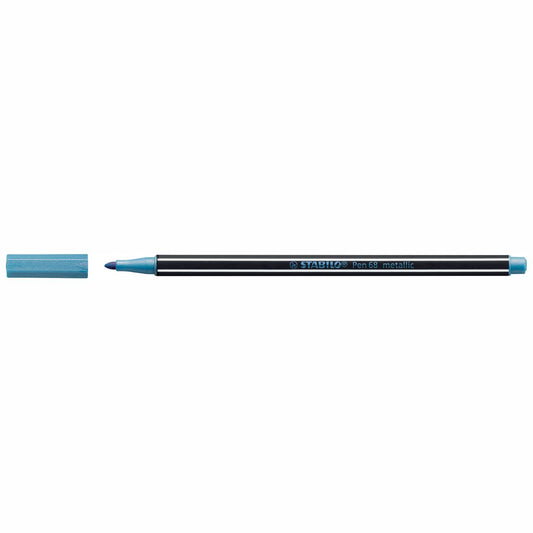 STABILO Fasermaler Pen 68/841 1-2mm metallic blau