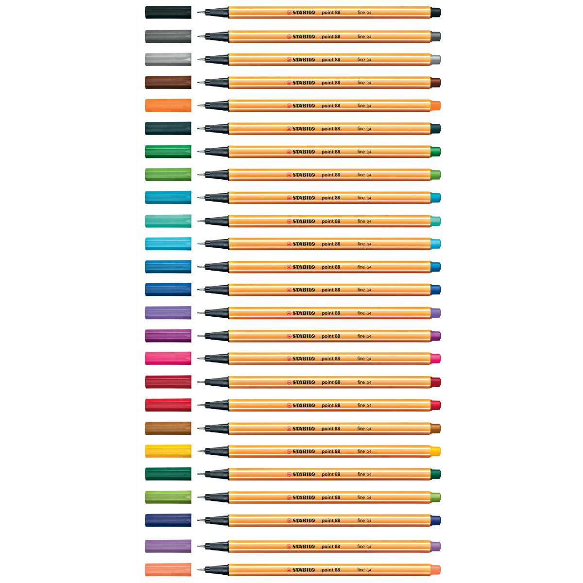 STABILO Fineliner point 88 0,4mm 25 Stück im Etui