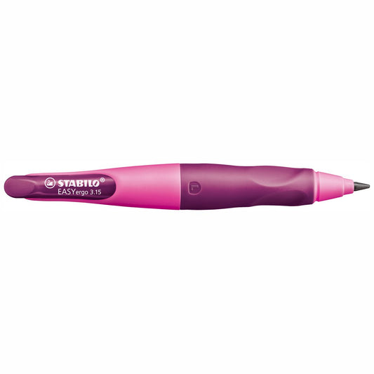 STABILO Druckbleistift EASYergo L 3,15mm pink / lila + Spitzer