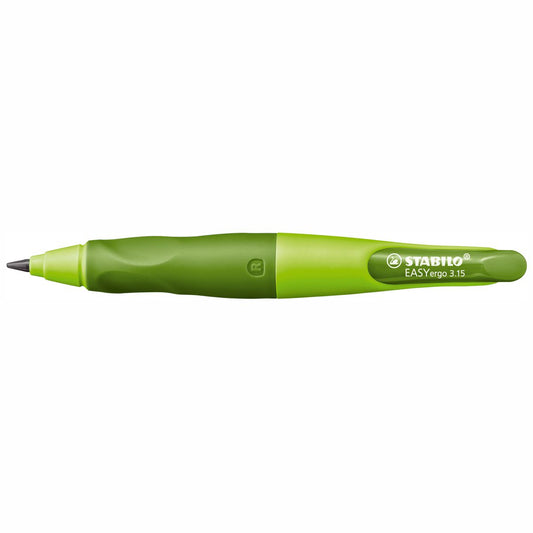 STABILO Druckbleistift EASYergo R 3,15mm hellgrün / dunkelgrün + Spitzer