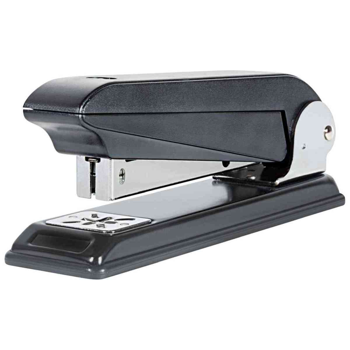 WEDO Heftgerät mit drehbarer Klammereinheit / Broschürenhefter 24/6 bis 25 Blatt schwarz