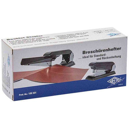 WEDO Heftgerät mit drehbarer Klammereinheit / Broschürenhefter 24/6 bis 25 Blatt schwarz