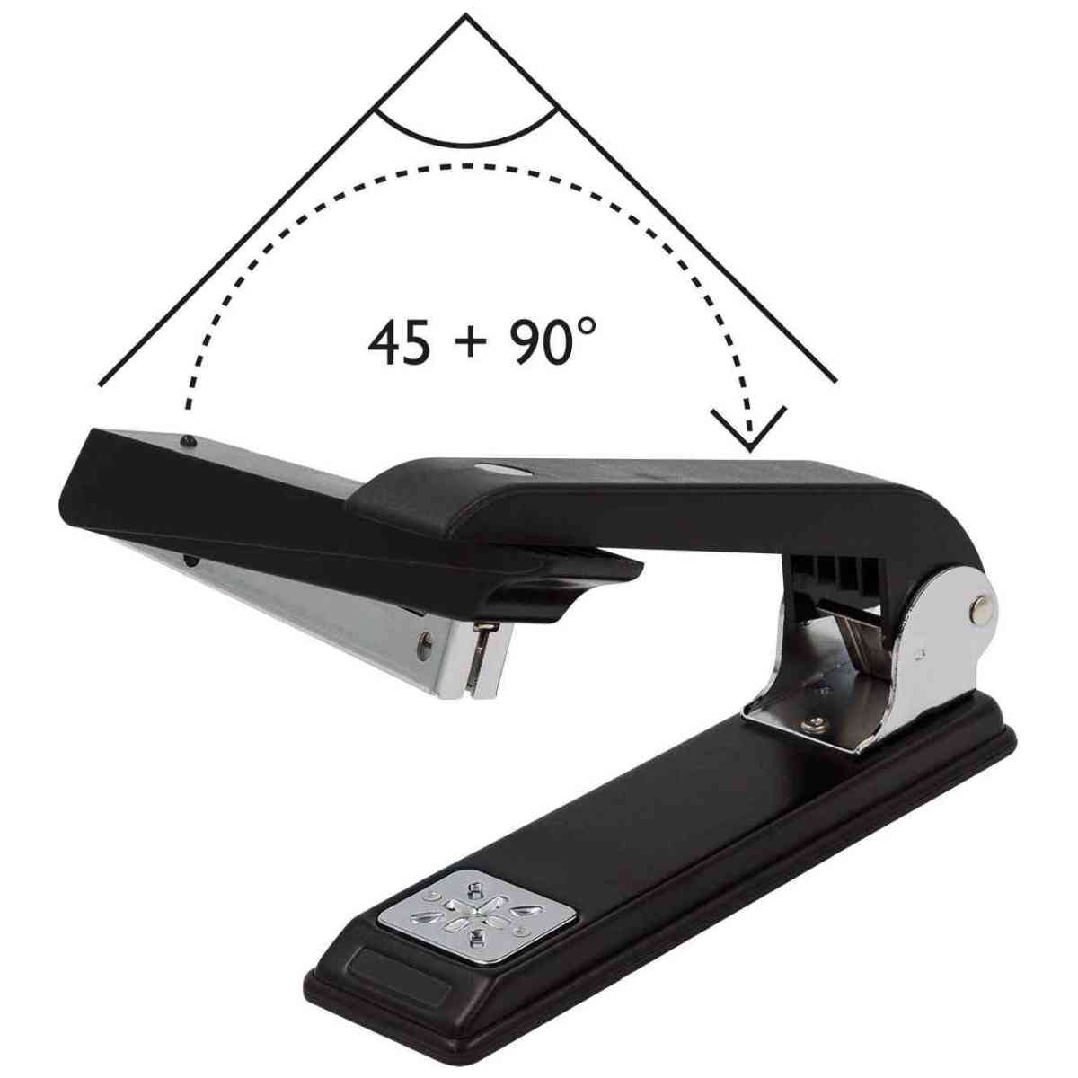 WEDO Heftgerät mit drehbarer Klammereinheit / Broschürenhefter 24/6 bis 25 Blatt schwarz