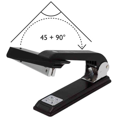 WEDO Heftgerät mit drehbarer Klammereinheit / Broschürenhefter 24/6 bis 25 Blatt schwarz