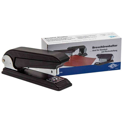 WEDO Heftgerät mit drehbarer Klammereinheit / Broschürenhefter 24/6 bis 25 Blatt schwarz