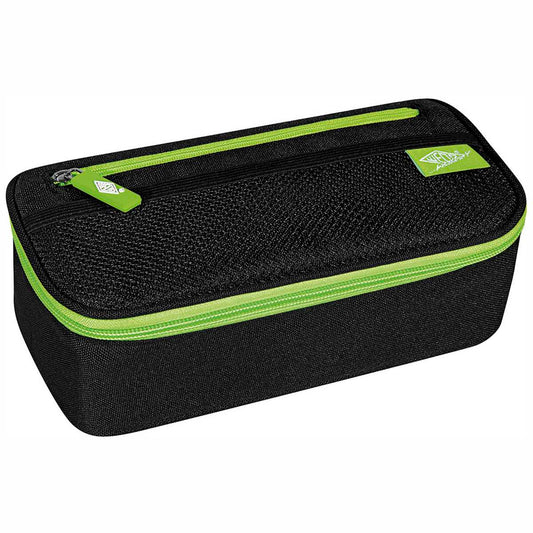 WEDO Schlamperbox groß schwarz / hellgrün