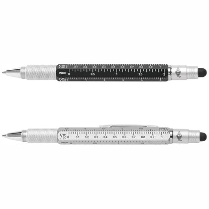 WEDO Touchpen Multi-Tool Mini schwarz oder silber mit cm-Aufdruck