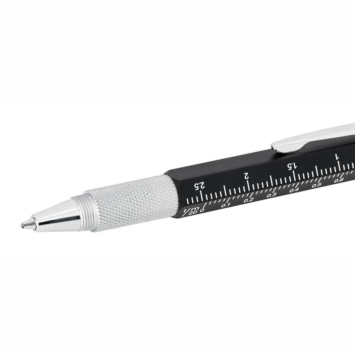 WEDO Touchpen Multi-Tool Mini schwarz oder silber mit cm-Aufdruck