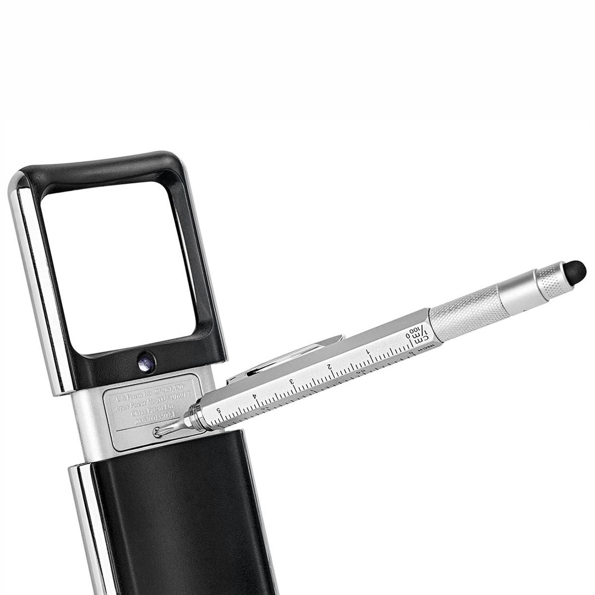 WEDO Touchpen Multi-Tool Mini schwarz oder silber mit cm-Aufdruck