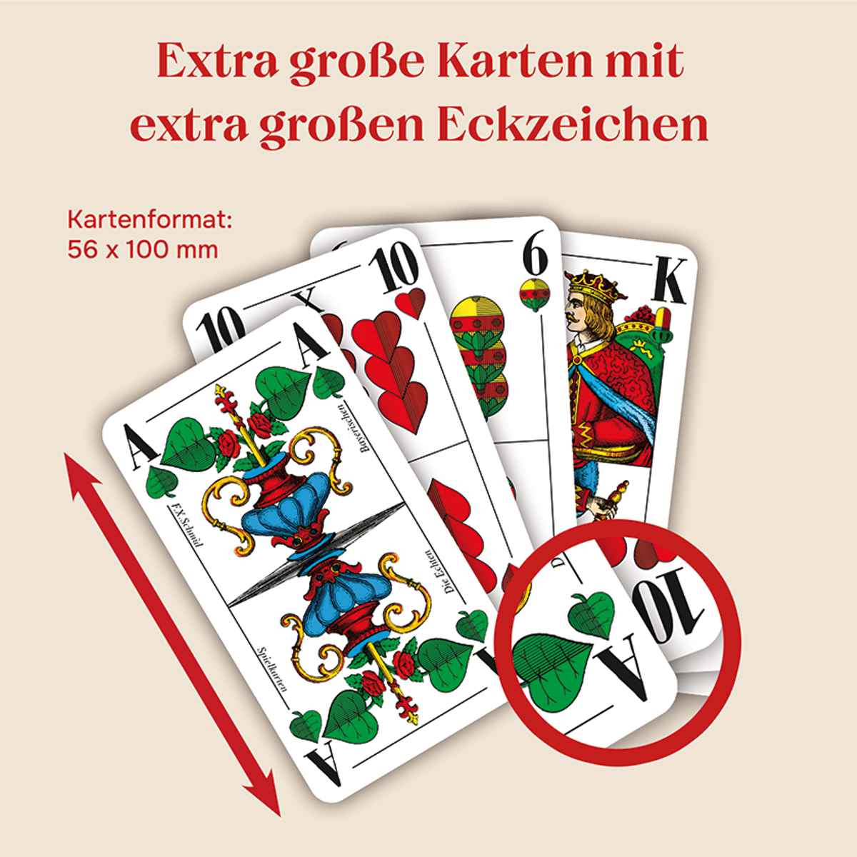 ASS Senioren-Schafkopf mit großem Eckzeichen 36 Blatt bayerisches Bild