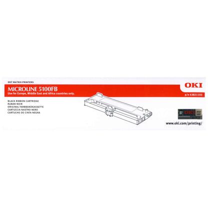 OKI Farbband 43821103  schwarz f. Microline 5100FB