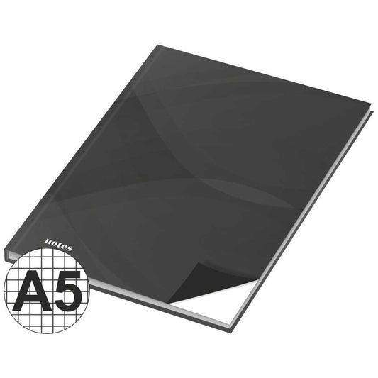 RNK Kladde A5 96 Blatt "notes carbon black" kariert