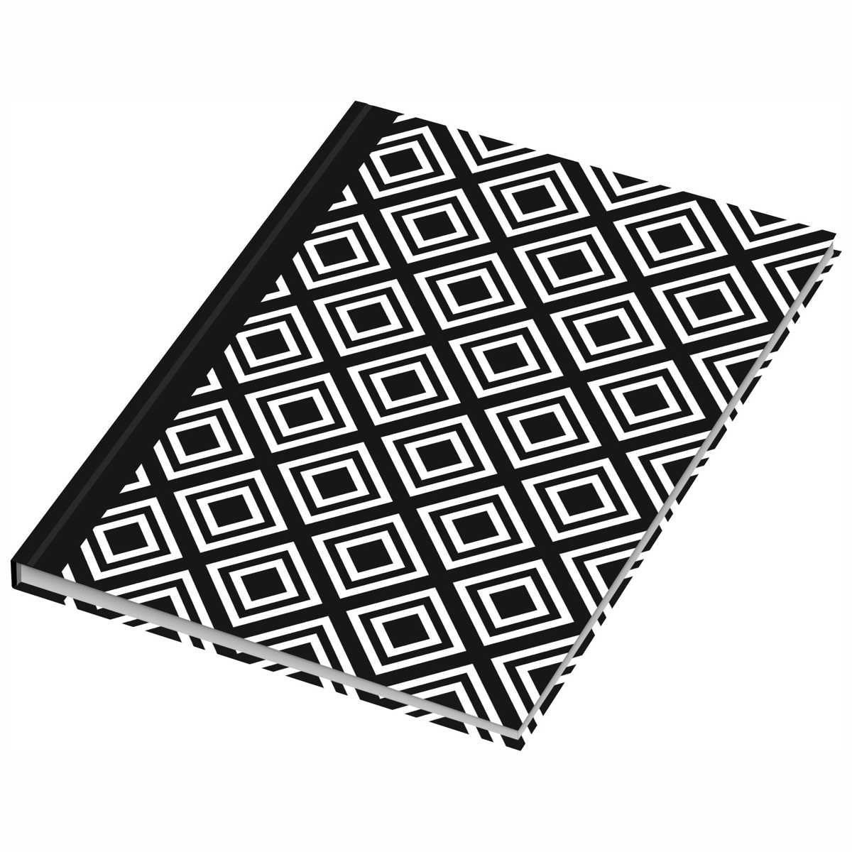 RNK Kladde A5 -black & white- Rhombus dotted 96 Blatt
