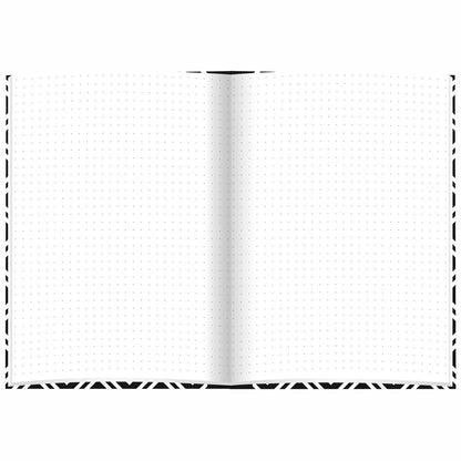 RNK Kladde A5 -black & white- Rhombus dotted 96 Blatt