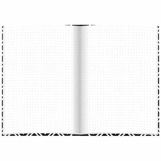 RNK Kladde A5 -black & white- Rhombus dotted 96 Blatt