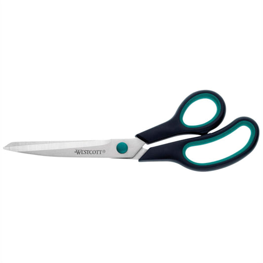 WESTCOTT Linkshänder Schere "EASY GRIP" 20cm grün/blau