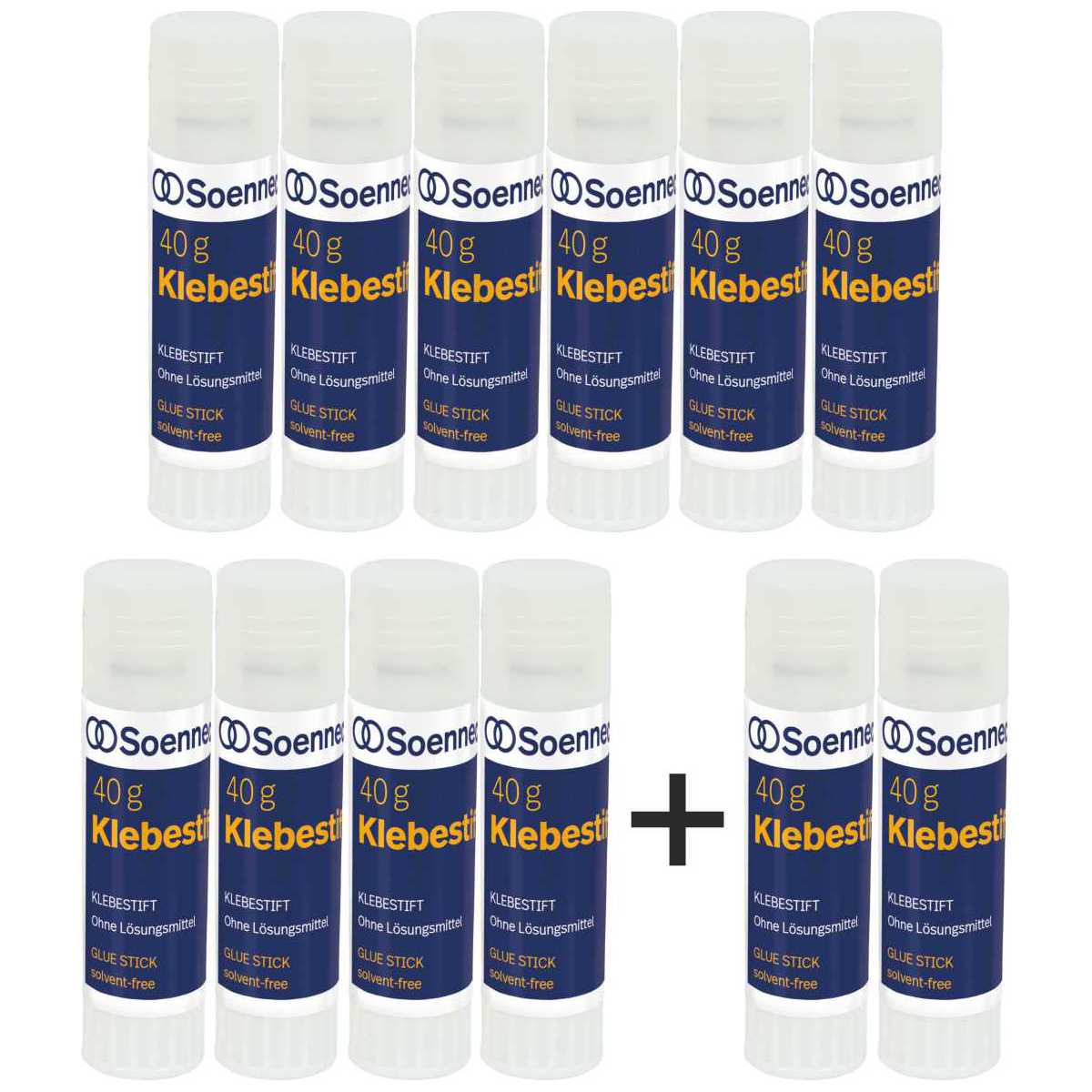 SOENNECKEN Klebestift 40g 10+2 GRATIS