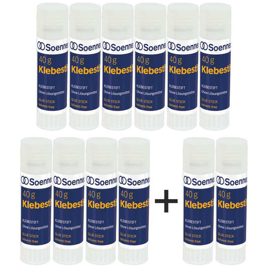 SOENNECKEN Klebestift 40g 10+2 GRATIS