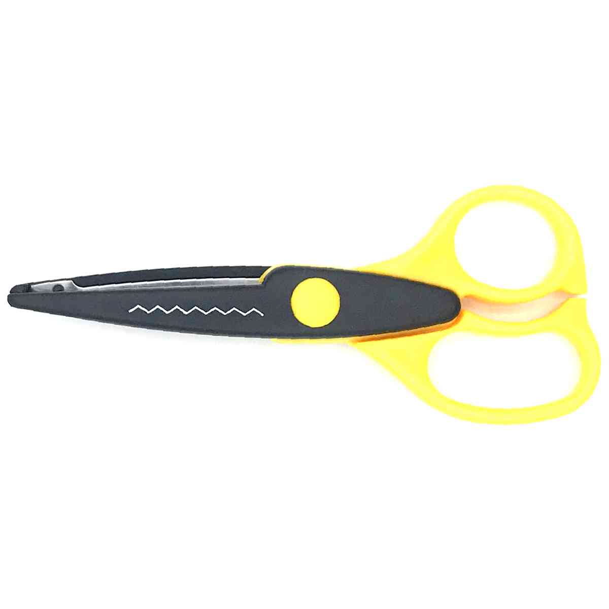 ALCO Kreativschere 16cm gelb Edelstahlklinge ZACKEN