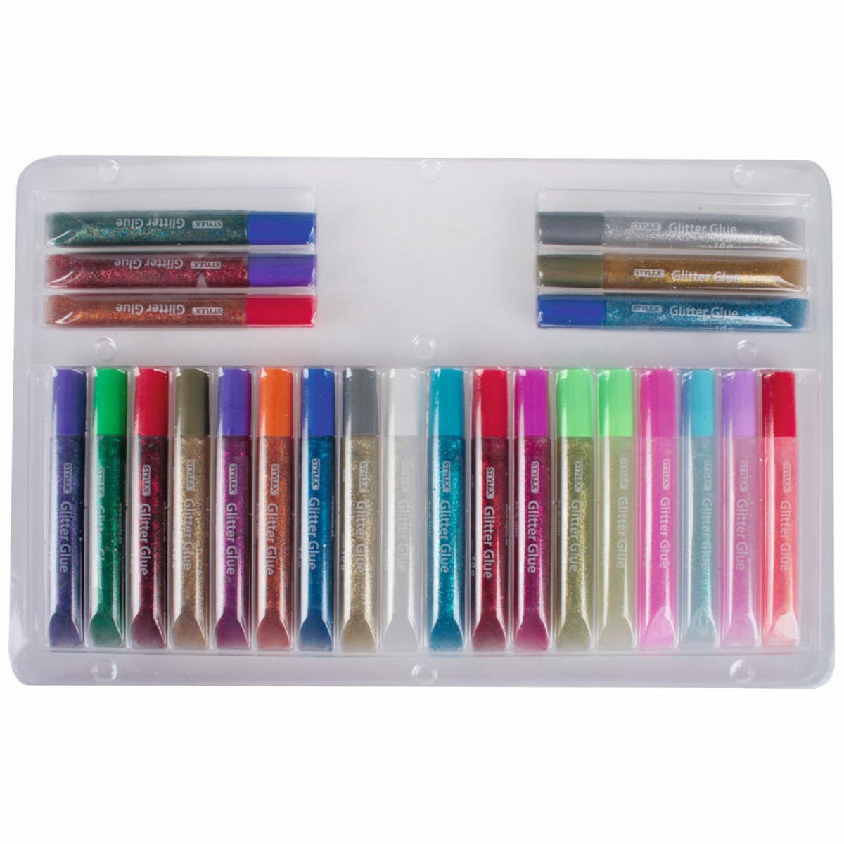STYLEX Glitter Glue 24 Tuben je 10g