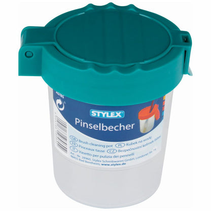 STYLEX Pinselbecher Wasserbox farbig sortiert
