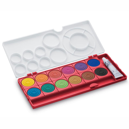 LAMY Deckfarbkasten aquaplus 12 Farben rot