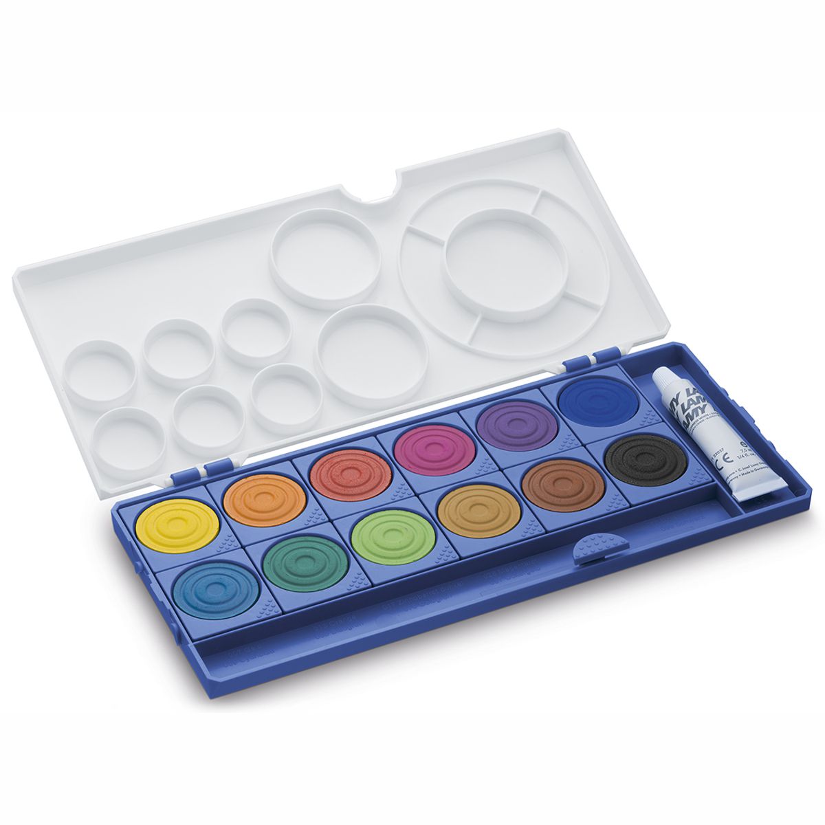LAMY Deckfarbkasten aquaplus 12 Farben blau