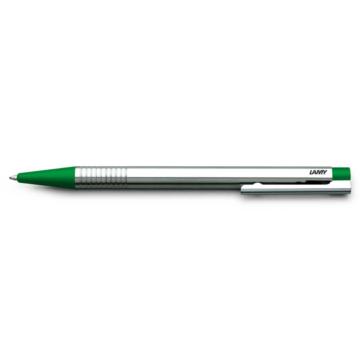 LAMY Kugelschreiber logo 205 Edelstahl matt / grün