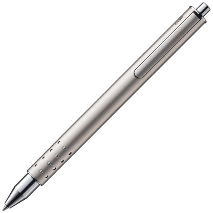 LAMY Tintenroller swift 330 palladium matt silber Geschenkset + Echtleder Etui