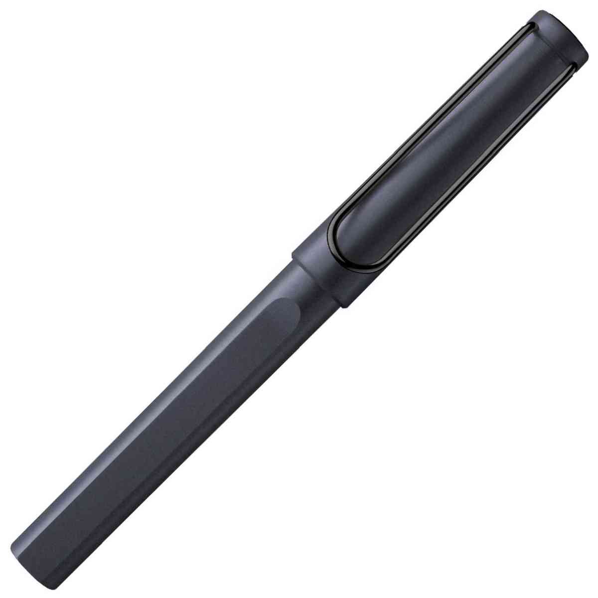 LAMY Tintenroller safari 6E2 Roll-ink steel black für Tintenpatrone T10