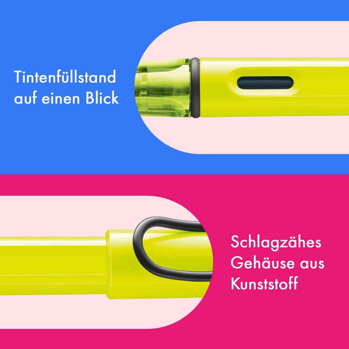 LAMY Füllhalter safari 0C8 neonyellow Feder M