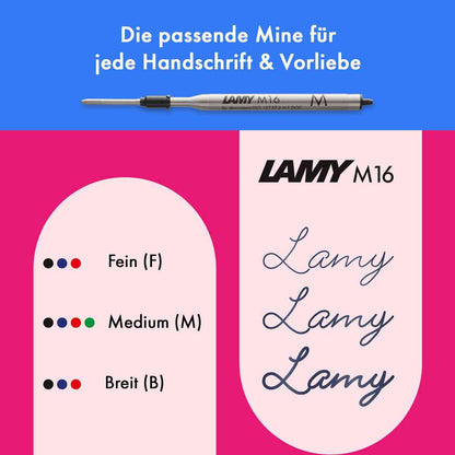 LAMY Kugelschreiber safari 2C8 neonyellow Mine M16 M schwarz