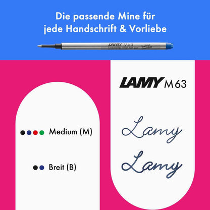 LAMY Tintenroller safari 3C8 neonyellow M63 M black
