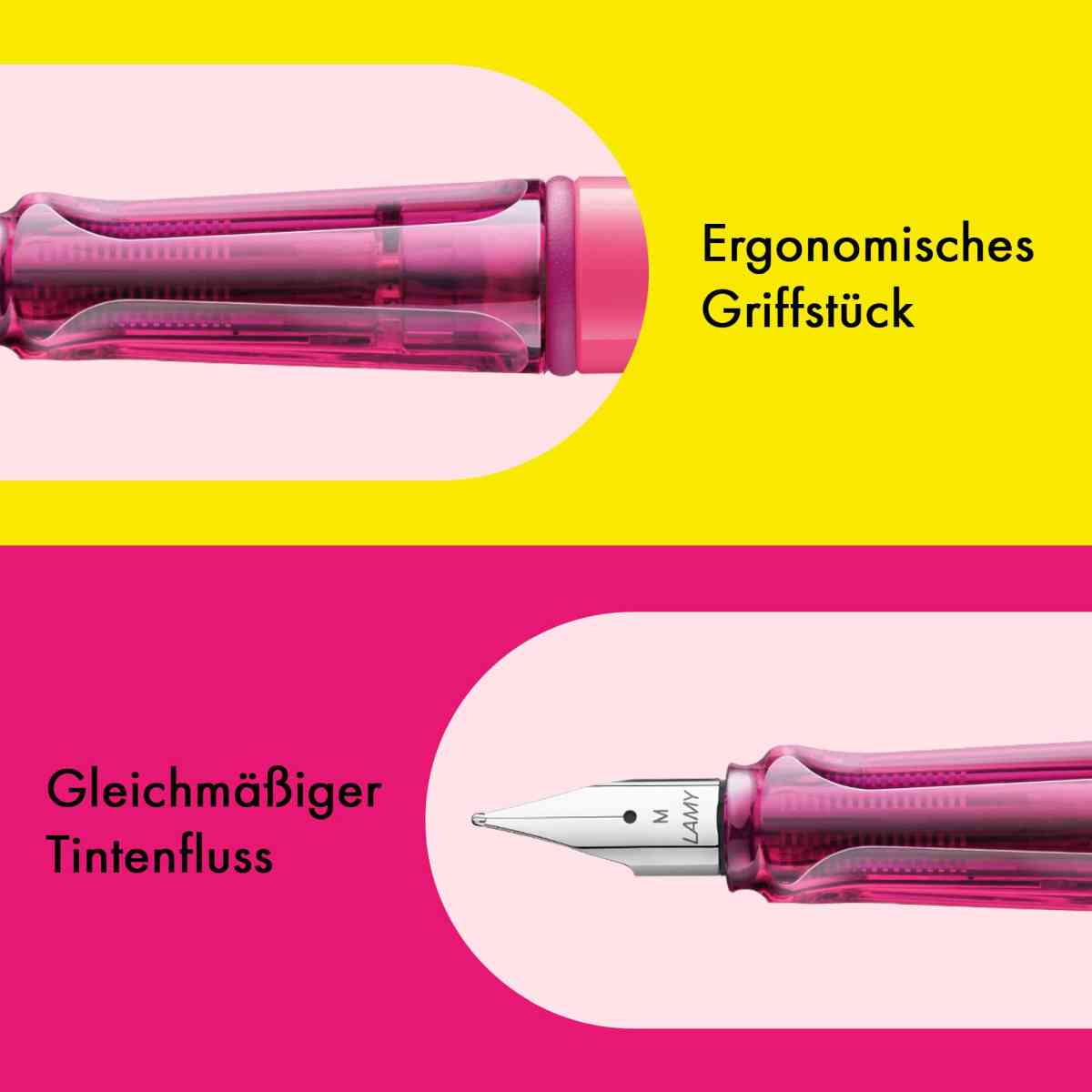 LAMY Füllhalter safari 0C9 neonpink Feder M