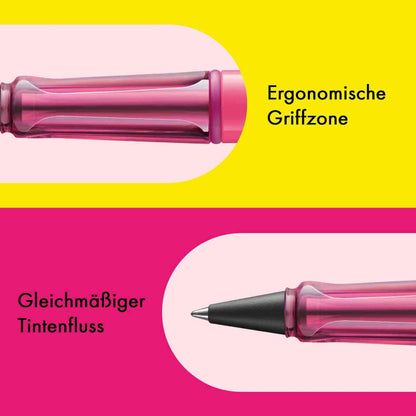 LAMY Tintenroller safari 3C9 neonpink M63 M black