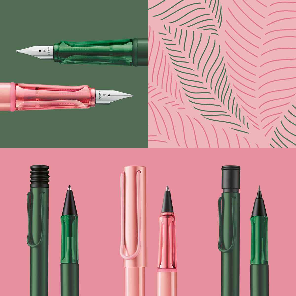 LAMY Kugelschreiber AL-star 2C0 flamingo Mine M16 M black