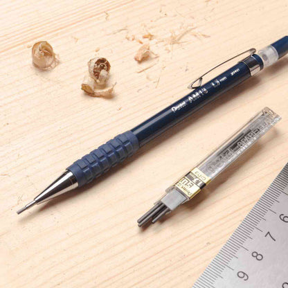 PENTEL Druckbleistift AM13 Gehäuse blau 1,3mm HB + 8 Minen GRATIS