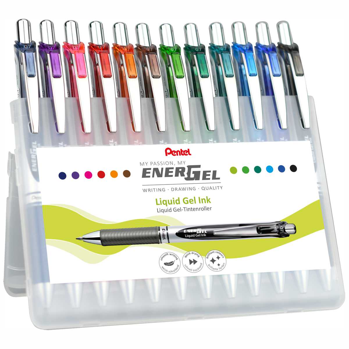 PENTEL Liquid Gelschreiber 07 EnerGel BL77 | 12 Farben