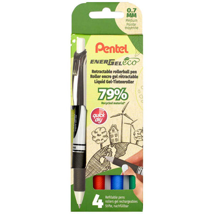 PENTEL Liquid Gelschreiber 07 EnerGel BL77E | 4 Farben classic
