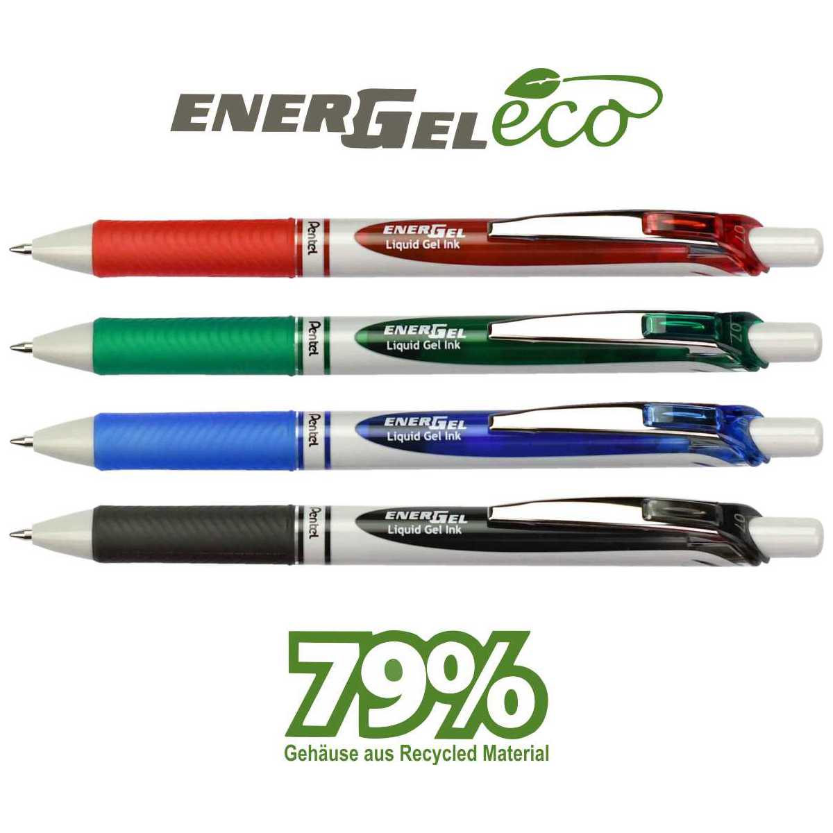 PENTEL Liquid Gelschreiber 07 EnerGel BL77E | 4 Farben classic
