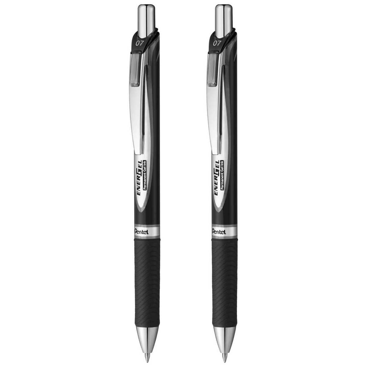 PENTEL Liquid Gelschreiber 07 EnerGel Document BLP-77 schwarz -2 Stück-