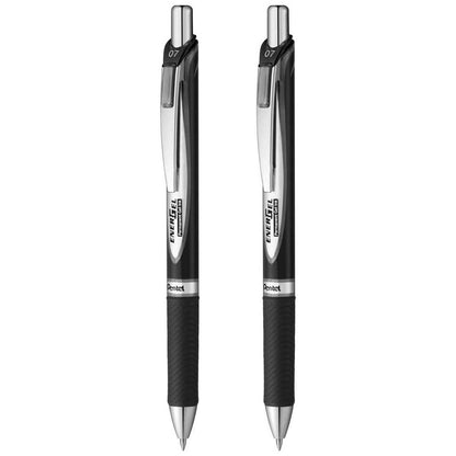 PENTEL Liquid Gelschreiber 07 EnerGel Document BLP-77 schwarz -2 Stück-