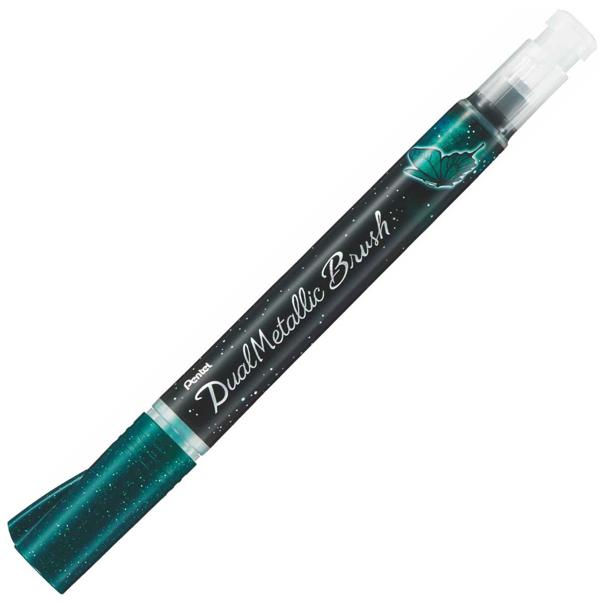 PENTEL Brushpen Dual Metallic XGFH-DDX grün + blau metallic