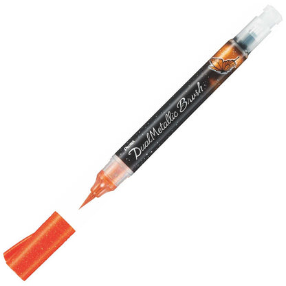 PENTEL Brushpen Dual Metallic XGFH-DFX orange + gelb met.