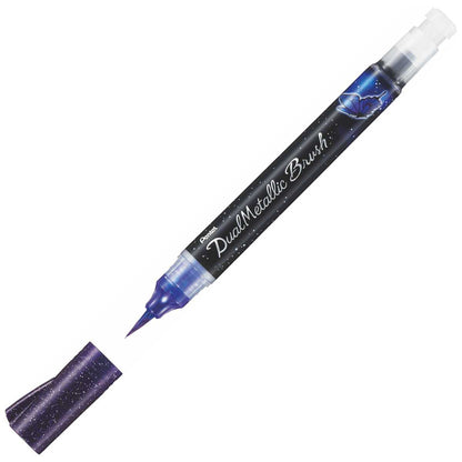 PENTEL Brushpen Dual Metallic XGFH-DVX violet + blau met.