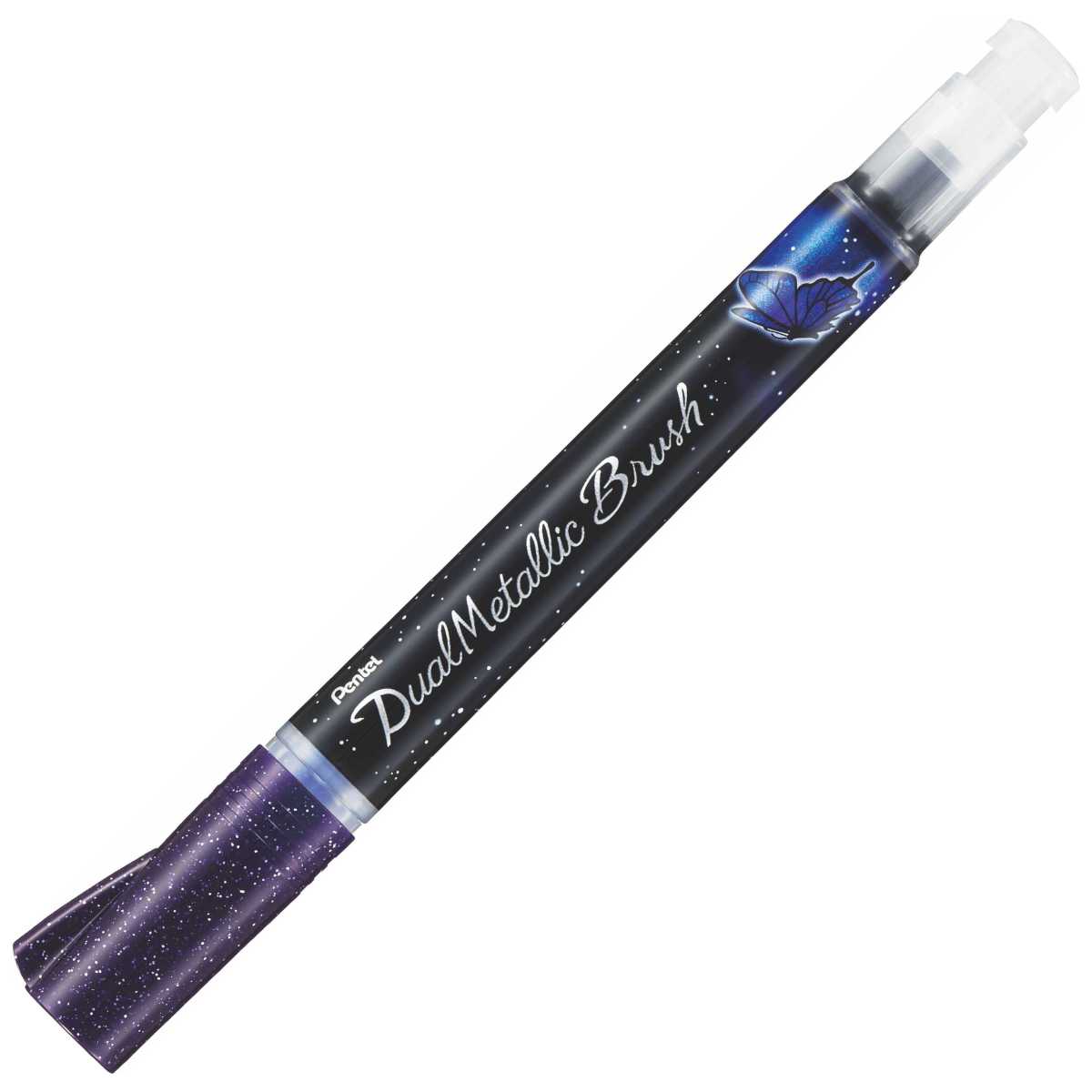 PENTEL Brushpen Dual Metallic XGFH-DVX violet + blau met.